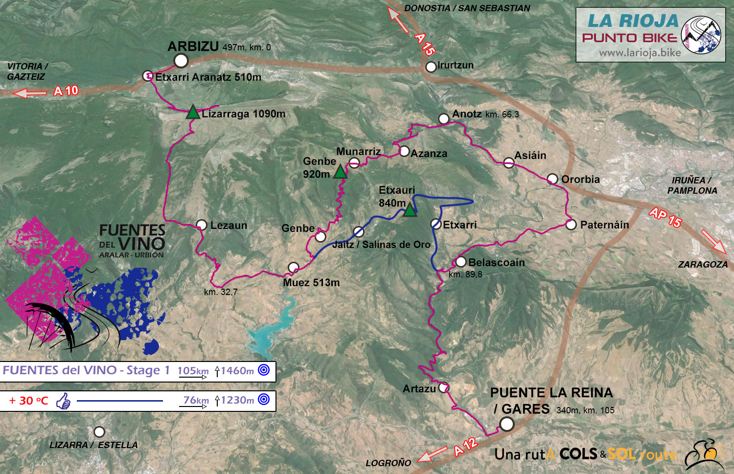 carte FUENTES del VINO 1